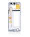 Marco medio para Samsung Galaxy S8 Plus con pequeñas piezas (Plata Artica)