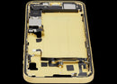 Marco medio amarillo para iPhone 14 Plus US, con puerto de carga y piezas pequeñas OEM, grado A.