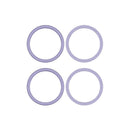 Aro de cámara trasera púrpura para iPhone 11/12/12 Mini, repuesto A2111, A2172, A2221, A2402, A2408.