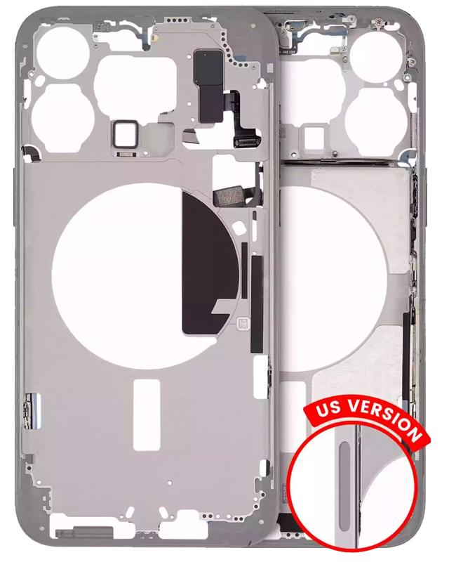 Reparación de marco medio para iPhone 15 Pro Max en Guatemala con servicio de garantía y backorder disponible.