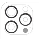 Aro de cámara trasera negro titanio para iPhone 15 Pro (A2848, A3101, A3102, A3104), paquete de 10.