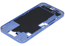 Chasis medio iPhone 16 Plus Ultramarine con botones de power y volumen, pieza de repuesto A3207 A3208.