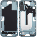 Chasis medio iPhone 16 Plus color teal con botones de encendido y volumen, repuesto A2894.