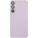 Tapa trasera de vidrio lila para Samsung Galaxy A35 5G con lente de cámara, repuesto para reparación.