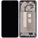 Pantalla OLED azul refurbished para Xiaomi Poco F5 Pro, Redmi K60 y K60 Pro con marco integrado, ideal para reparación.