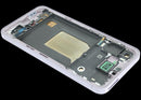 Pantalla OLED original Samsung Galaxy A55 5G A556 lila con marco, para reparación de display roto.
