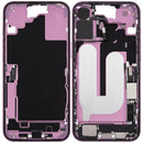 Carcasa media con puerto de carga flex y piezas pequenas iPhone 16 Plus (US Version) (Pink)