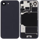 Tapa trasera de vidrio negro para iPhone 16e con MagSafe, NFC y flex de linterna, repuesto A4XXX.