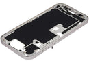 Tapa superior blanca de titanio para iPhone 16 Pro, versión US, con botones de encendido/volumen. Repuesto A3083.