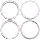 Compra online el conjunto de 2 piezas del anillo bisel de cámara trasera blanco para iPhone 16 / 16 Plus en Guatemala.