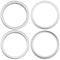 Compra online el conjunto de 2 piezas del anillo bisel de cámara trasera blanco para iPhone 16 / 16 Plus en Guatemala.