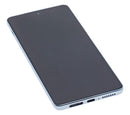 Pantalla LCD con marco para Motorola Edge 20 Pro Iridescent Cloud, repuesto refurbished para reparación.