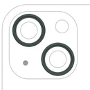 Anillo bisel de cámara trasera verde para iPhone 13 / 13 Mini, juego de 2 piezas, paquete de 10 repuestos Apple.