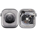 Chasis de aluminio Space Gray para Apple Watch Series 11 de 46mm, pieza de repuesto usada con tapa trasera.