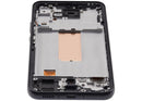 Pantalla hard OLED con marco para Samsung Galaxy A34 5G (A346) en grafito, ideal para reparación de display roto.
