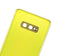 Tapa trasera con lente de cámara Samsung Galaxy S10E (No Logo) en Guatemala, producto aftermarket color amarillo canario.