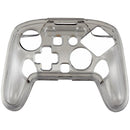 Funda protectora transparente para Control Pro Nintendo Switch 2, mostrando su diseño ergonómico y material resistente.