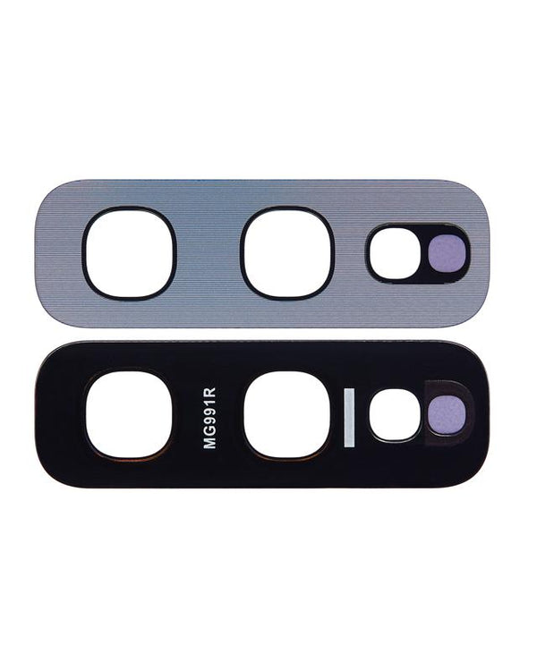 Lente de camara trasera (solo vidrio) con adhesivo para Samsung Galaxy S10E (Plata)