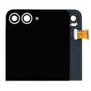 Pantalla original Samsung Galaxy Z Flip 6 5G (SM-F741B) blanca, display LCD de repuesto.
