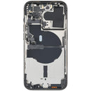 Tapa trasera iPhone 14 Pro Refurbished Space Black con pequeñas partes, incluye housing A2650, A2889, A2890, A2891.