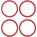 Aro de cámara trasera rojo para iPhone 11, 12 o 12 Mini, repuesto para reparación.