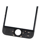 Pantalla LCD negra con frame para iPhone 5, ideal para reparación de display roto.