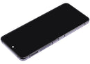 Pantalla OLED interna con marco para Samsung Galaxy Z Flip 5 5G en color Phantom Black, pieza de repuesto para reparación de display.