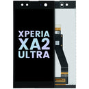 Pantalla LCD y digitalizador OEM Sony Xperia XA2 Ultra negro sin marco para reemplazo y reparación.