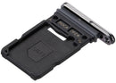 Bandeja SIM sencilla gris para Samsung Galaxy S25 FE 5G (SM-S731B), repuesto original.