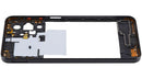 Marco medio negro para Samsung Galaxy A17 5G (SM-A176B), chasis de repuesto para reparación.