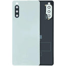 Tapa trasera de cristal blanca original Sony Xperia 10 III (XQ-BT52), repuesto A102SO, SO-52B, SOG04.