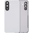 Tapa trasera blanca de repuesto para Samsung Galaxy A36 5G (SM-A366E) con lente de cámara.