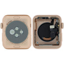 Carcasa de aluminio color oro rosa para Apple Watch Series 3 (42mm) A1861, versión celular, usada grado A.