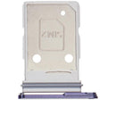 Bandeja dual SIM Samsung Galaxy S26 (S942) Cobalt Violet, repuesto para reparación, porta chip.
