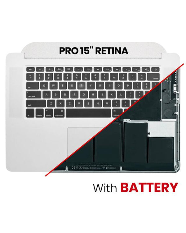 Encuentra la tapa superior con batería y teclado para MacBook Pro 15 Retina (A1398 / Mid 2015) en Guatemala, al mejor precio y con garantía en talleres especializados en la reparación de MacBooks.