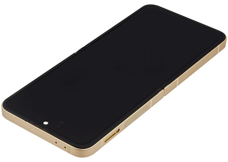 Reparación de pantalla inner OLED con marco Samsung Galaxy Z Flip 6 (F741) amarilla en Guatemala.