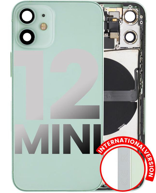 Carcasa trasera con componentes preinstalados para iPhone 12 Mini (Versión Internacional) en Guatemala.