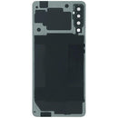 Tapa trasera original negra para Samsung Galaxy A7 (A750 / 2018) con lente de cámara, repuesto para reparación.