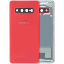 Tapa trasera original Samsung Galaxy S10 roja, back cover de repuesto para modelos SM-G973F/U/W.
