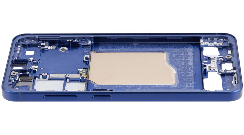 Compra al por mayor el chasis central Navy para Samsung Galaxy S25 5G en Guatemala, ideal para reparaciones en talleres especializados.
