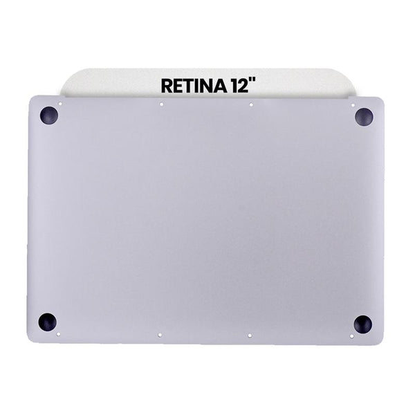 Encuentra la tapa inferior plateada para MacBook Retina 12 (A1534 / Early 2015) en talleres de reparación de Guatemala.