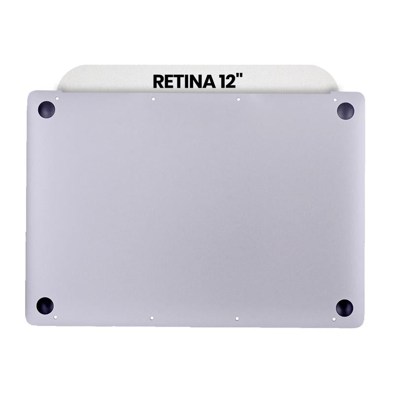 Encuentra la tapa inferior plateada para MacBook Retina 12 (A1534 / Early 2015) en talleres de reparación de Guatemala.