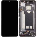 Pantalla AMOLED refurbished negra con marco para Xiaomi Poco F7 Pro / Redmi K80, repuesto de display.