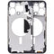Compra el Marco medio con botones de encendido y volumen para iPhone 15 Pro Max en Guatemala, disponible en color Titanio Azul y con garantía Postventa Plus.