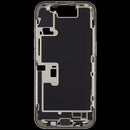 Chasis intermedio iPhone 16 Pro (A3292) titanio natural usado, puerto de carga y piezas pequeñas OEM.