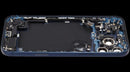 Tapa trasera Deep Blue usada OEM para iPhone 17 Pro Max (A3295) con puerto de carga, grado C.