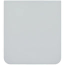 Tapa trasera blanca para Samsung Galaxy Z Flip 7 FE (F761), repuesto de vidrio sin logo.