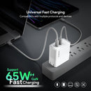 Comprar Puerto de carga dual USB C Esoulk EK2005 de 65W en Guatemala al mejor precio.