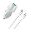 Encuentra el Adaptador de auto Esoulk USB C+A PD/QC Blanco en Guatemala, ideal para cargar tus dispositivos de forma rápida y segura.