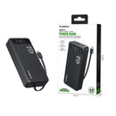PowerBank Esoulk de 20000mAh con carga rápida de 45W en color negro disponible en Guatemala, ideal para mayoristas y reparaciones de dispositivos electrónicos.